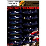 HGW248904 F4U-1D/-4 コルセア WW.II マーキングデカール [1/48スケール デカール]