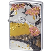 ライター ZIPPO 電鋳板 富士桜