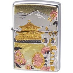 ライター ZIPPO 電鋳板 金閣寺