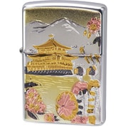 ライター ZIPPO 電鋳板 金閣寺