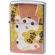 ライター ZIPPO 電鋳板 招き猫