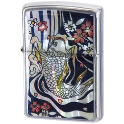 ライター ZIPPO 電鋳板 鯉