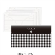 限定 マスクケース マスク付 チェック・ブラック 024001-72