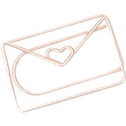 クリップ 5個セット Envelope Paper Clips Rose Gold sgdos20