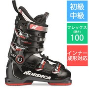 SPEEDMACHINE 100 050H38037T1255 BLACK ANTHRACITE RED 25.5cm [21-22モデル スキーブーツ 初級・中級]