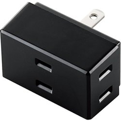 電源タップ 2ピン 3個口 トリプルタップ 黒 T-TR01-2300BK