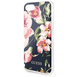 GUHCI8PCUTRFL03 [GUESS（ゲス）公式ライセンス iPhone SE（第2世代）/8/7 4.7インチ用 背面ケース TPU 花柄 ネイビー]