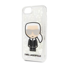 KLHCI8GLGIRKL [KARL LAGERFELD公式ライセンス iPhone SE（第2世代）/8/7 4.7インチ用 背面ケース グリッター 蓄光]