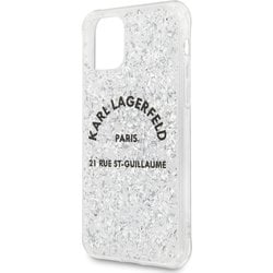 KLHCN61TRFGSL [KARL LAGERFELD公式ライセンス iPhone 11 用 背面ケース グリッター]
