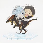 Re：ゼロから始める異世界生活 きゃらいどアクリルスタンド スバル&レム on パトラッシュ [キャラクターグッズ]