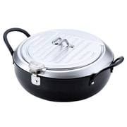 天ぷら鍋 24cm IH対応 鉄製蓋付 燕三条発いいもの小路 TM-9090