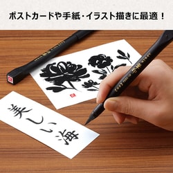 ヨドバシ Com シヤチハタ Shachihata Khf Ak R004 はんこ付筆ペン 筆印 中字 墨色 赤 印 花 通販 全品無料配達