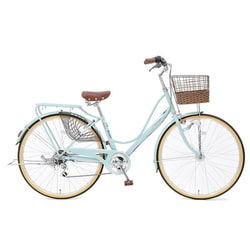 ヨドバシ Com 丸石サイクル Pep266osb シティサイクル ポーリア 26インチ Baa ブルー 通販 全品無料配達