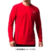 2271A008.600-M [ウィンジョブロングスリーブクールトップ Mサイズ クラシックレッド×ダークグレー]
