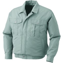KU90540-C07-S7 [ポリエステル製ワーク空調服 ウェアのみ モスグリーン 5L]