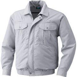 KU9054F-C06-S3 [ポリエステル製フルハーネス仕様空調服 ウエアのみ シルバー L]
