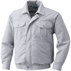 KU9054F-C06-S4 [ポリエステル製フルハーネス仕様空調服 ウエアのみ シルバー LL]