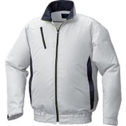 KU92010C06S6 [ポリエステル製カジュアル空調服ウェアのみ シルバー×ダークネイビー 4L]