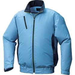 KU92010C24S4 [ポリエステル製カジュアル空調服ウェアのみ ライトブルー×ダークネイビー LL]