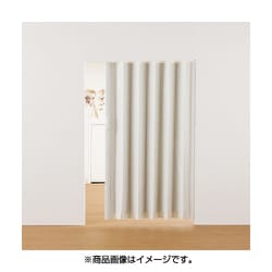 木目調アコーデオンドア 100×174cm ホワイトウッド L5560