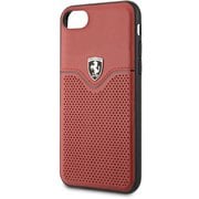 iPhone SE(第2世代)/8/7 4.7インチ用 フェラーリ 公式ライセンス 本革 背面ケース レッド FEOVEHCI8RE