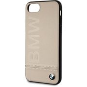 iPhone SE(第2世代)/8/7 4.7インチ用 BMW 公式ライセンス 本革+TPU+PC 背面ケース ベージュ BMHCI8LLST