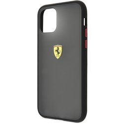 iPhone 11 Pro用 フェラーリ 公式ライセンス PC＋TPU 背面ハードケース ブラック FESMEHCN58BK