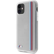 iPhone 11 用 BMW 公式ライセンス シリコン 背面ハードケース ホワイト BMHCN61TRVTWH