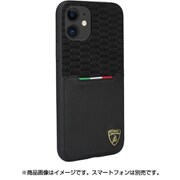 iPhone 11 用 ランボルギーニ 公式ライセンス 本革+スエード調皮革 背面ケース ブラック LB-TPUPCIP11-UR/D8-BK