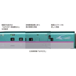 KATO E5系新幹線はやぶさ 増結セットA 10-1664 カトー E5系新幹線「はやぶさ」 増結セットA(3両) 【KATO・10