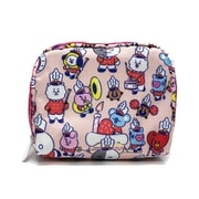 6701/K916 [Lesportsac×BT21（防弾少年団） スクエア コスメティック MULTI ACC 並行輸入品]