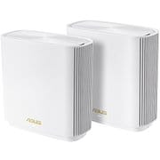 Wi-Fiルーター ZenWiFi XT8 2個パック Wi-Fi 6(11ax)対応 トライバンドメッシュルーター ホワイト ZenWiFi XT8 (2Pack) WHITE
