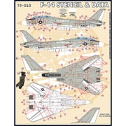FAD72-010 アメリカ海軍 F-14トムキャット ステンシル [1/72スケール デカールセット]