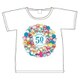 SHDRF996 Tシャツ 藤子・F・不二雄キャラクター ドラえもん 50ポーズ カラフル Lサイズ [キャラクターグッズ]