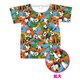 AWDS6491 Tシャツ グーフィー＆マックス ぎっしり 総柄 Mサイズ [キャラクターグッズ]