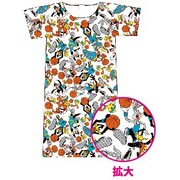 WBLT1019 ロングTシャツ ルーニー・テューンズ バスケ 総柄 [キャラクターグッズ]