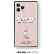 PR-51A [iPhone 11 Pro用 スクエアガラスケース ピーターラビット ラインアート]