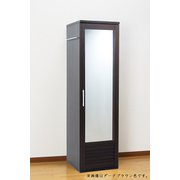 FL0382220 [通気性の良いミラー付きロッカータンス ダークブラウン]