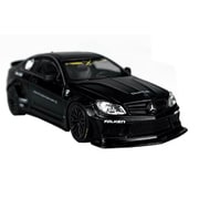 KJ64001BK LBWK メルセデス ベンツ C63クーペ マットブラック [ダイキャストミニカー 1/64スケール]