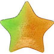 ガラス皿 星 イエロー AR0604347