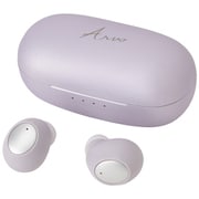 完全ワイヤレスイヤホン Arvo QB-082A Bluetooth対応 パープル QB-082APU