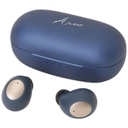 完全ワイヤレスイヤホン Arvo QB-082A Bluetooth対応 ブルー QB-082ABL