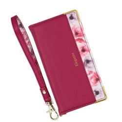 BL-IPH8-03RB [iPhone SE（第2世代）/8/7 4.7インチ用 フラワー手帳型ケース エレガンテ/ラズベリー]