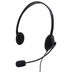 ボイスチャット/音声通話用ヘッドセット（3.5mm 4極ミニプラグ接続モデル） GR-HS01-4CBK