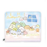 すみっコぐらし 折り財布 ブルー [キャラクターグッズ]
