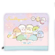 すみっコぐらし 折り財布 パープル [キャラクターグッズ]