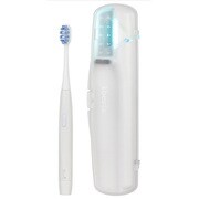 Iberis 音波歯ブラシ 除菌ケース付 乾電池式 ホワイト HB-C557K-W