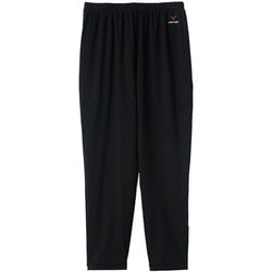 リフレッシュ 8分丈テーパードパンツ レディース リカバリーウェア ロングパンツ ブラック Lサイズ 6738