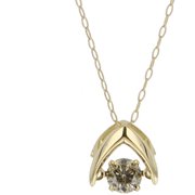 ネックレス K18 YG ダンシングダイヤ 0.3ct A-SLFV0006YG