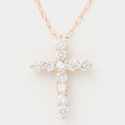 ネックレス K18 PG ダイヤ 0.3ct A-DPD1000VPG
